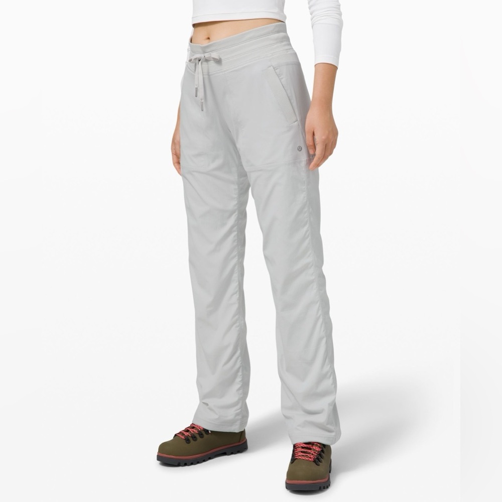 LULULEMON Light gray Ribbed Drawstring Joggers